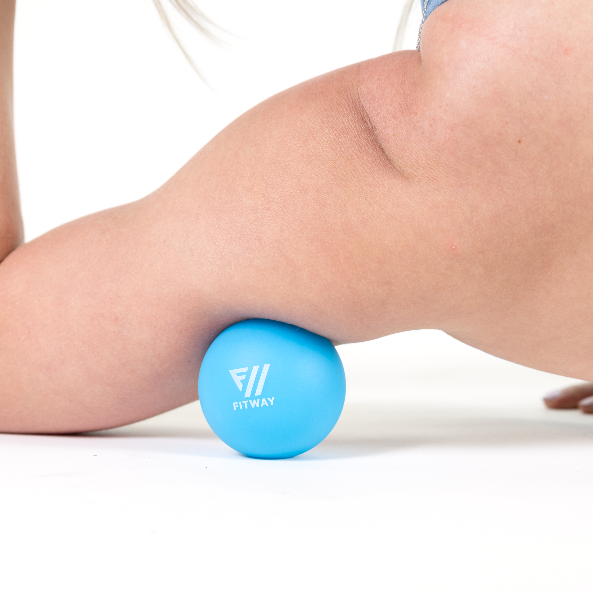 Fitway Lacrose Style Massage Ball - 6.2cm Blue