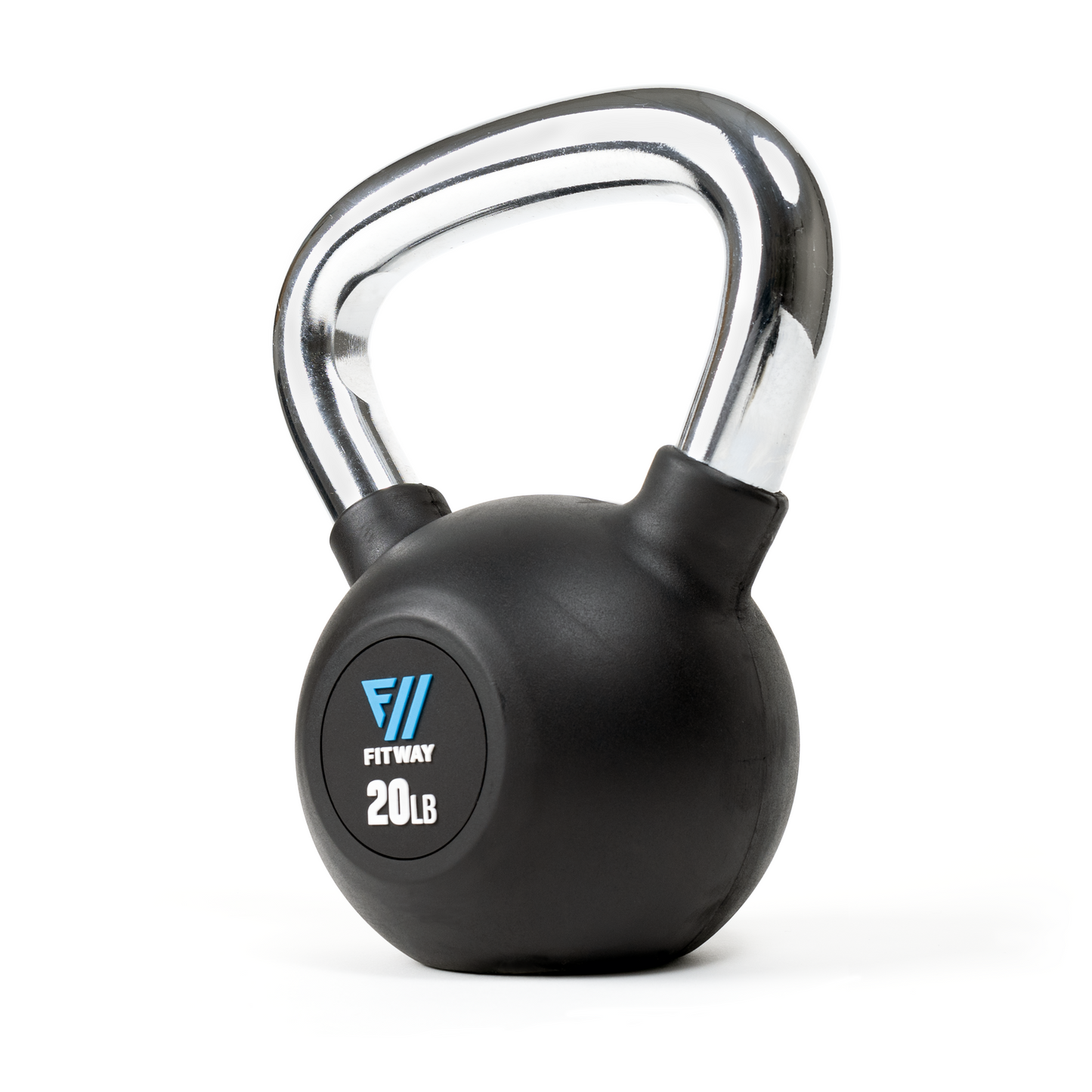 FitWay Equip. Rubber Coated 25lb Kettlebell