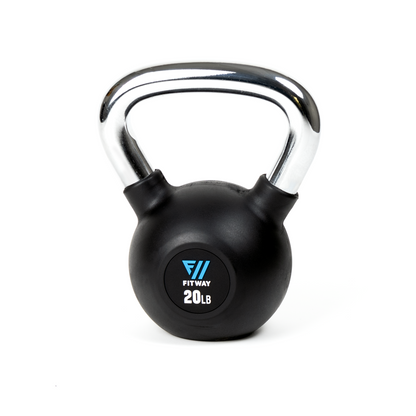 FitWay Rubber Coated 5lb Kettlebell 