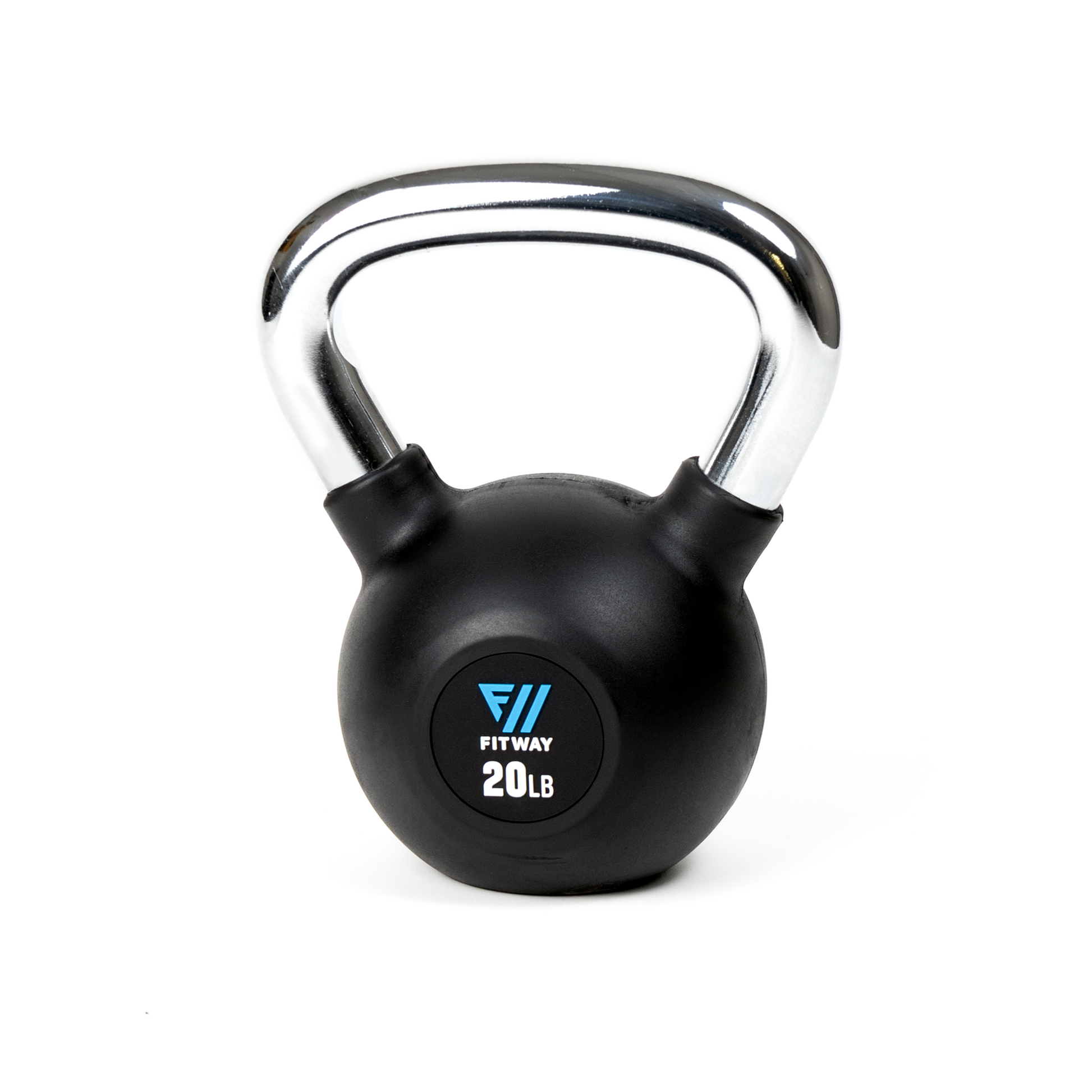 FitWay Equip. Rubber Coated 45lb Kettlebell